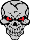 Cool Cracked Skull vinyl decal sticker for hydroflasks and tumblers - Ashteekers