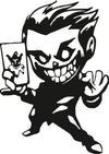 Joker Grin vinyl decal sticker for laptops and water bottles - Ashteekers