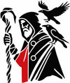 Norse God Odin Reflective Sticker – Hand-Crafted Waterproof Vinyl Decal for Cars, Trucks, Windows, Laptops & More, 2 Pack
