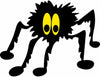 Creepy Spider Silhouette Reflective Sticker – Waterproof Vinyl Decal for Cars, Trucks, Windows, Laptops & More, 2 Pack