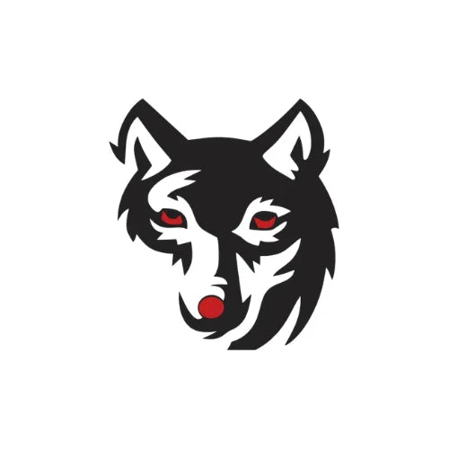 Shadow Wolf Face Reflective Sticker for Cars & Trucks – Hand-Crafted Waterproof Vinyl Wolf Decal for Windows, Glass & Vehicles, 2 Pack