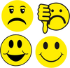 Emoji Faces Vinyl Decal Sticker Set vinyl decal sticker for helmets and water bottles - Ashteekers