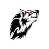 Tribal Wolf Profile Reflective Sticker – Waterproof Vinyl Wolf Decal for Cars, Trucks, Windows & Glass, 2 Pack