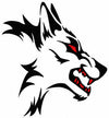 Fierce Side Wolf Reflective Sticker for Cars & Trucks – Hand-Crafted Waterproof Vinyl Wolf Decal for Windows, Glass & Vehicles, 2 Pack