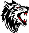 Raging Wolf Head Reflective Sticker for Cars & Trucks – Hand-Crafted Waterproof Vinyl Wolf Decal for Windows, Glass & Vehicles, 2 Pack