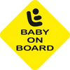 Baby On Board Sign vinyl decal sticker for laptops and helmets - Ashteekers