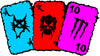 Edgy Playing Cards vinyl decal sticker for cars and windows - Ashteekers