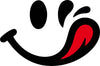 Cute Tongue Out Smiley Face vinyl decal sticker for laptops and water bottles - Ashteekers