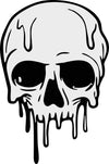 Glitch Skull vinyl decal sticker for laptops and hydroflasks - Ashteekers