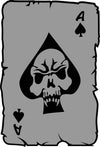 Ace of Spades Skull vinyl decal sticker for helmets and cars - Ashteekers