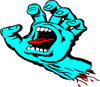 Santa Cruz Screaming Hand vinyl decal sticker for cars and helmets - Ashteekers