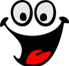 Funny Happy Face vinyl decal sticker for skateboards and notebooks - Ashteekers