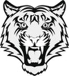 Roaring Tiger Head vinyl decal sticker for bikes and cars - Ashteekers