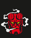 Smoking Demon Skull vinyl decal sticker for tumblers and cars - Ashteekers