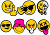 Reflective Smiley Face Stickers – Waterproof Vinyl Car Decals