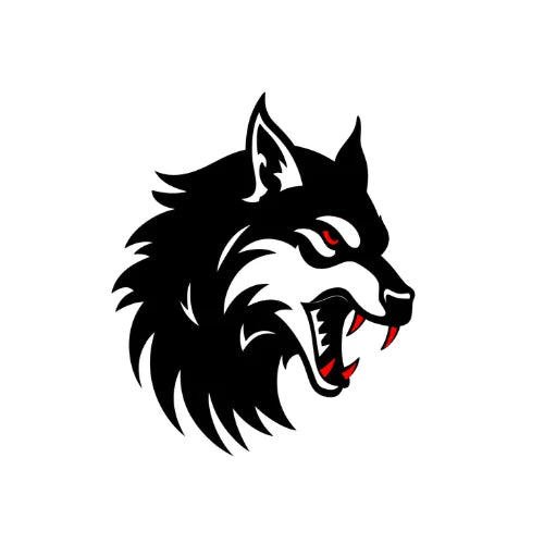 Savage Howling Wolf Reflective Sticker for Cars & Trucks
