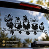 Pack of 3 Funny Bird on Branch Car Decals – Waterproof Vinyl Bumper Stickers