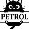 Funny Cute Peek A Cat Petrol vinyl decal sticker for cars and notebooks - Ashteekers